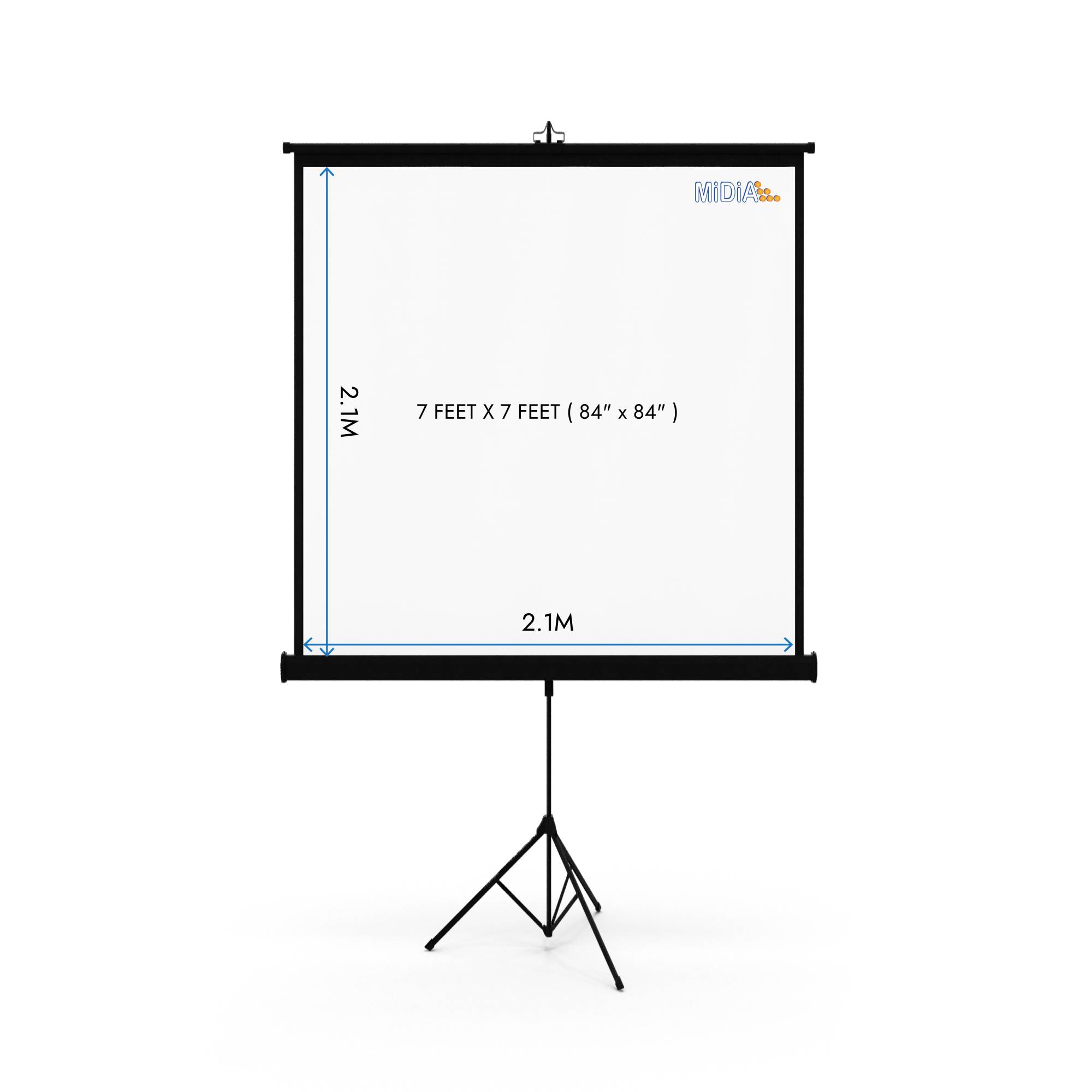 LV7X7 MiDiA Tripod Projection Screen (2.1M x 2.1M)
